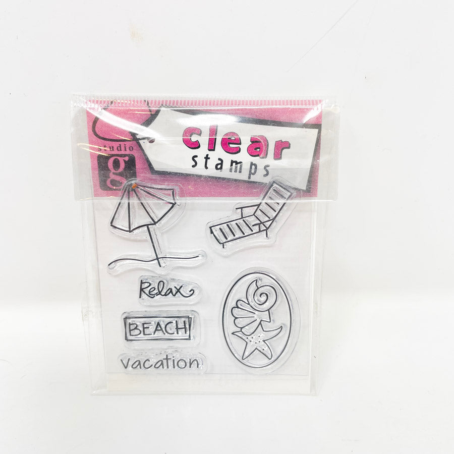 Beach Theme – Studio G Clear Stamps