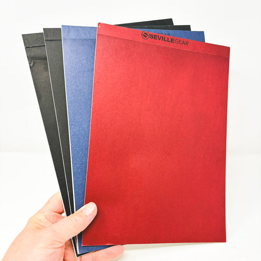 4 Seville Gear Notepads with Color Covers