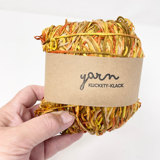Fall Color Chenille Yarn Remnant