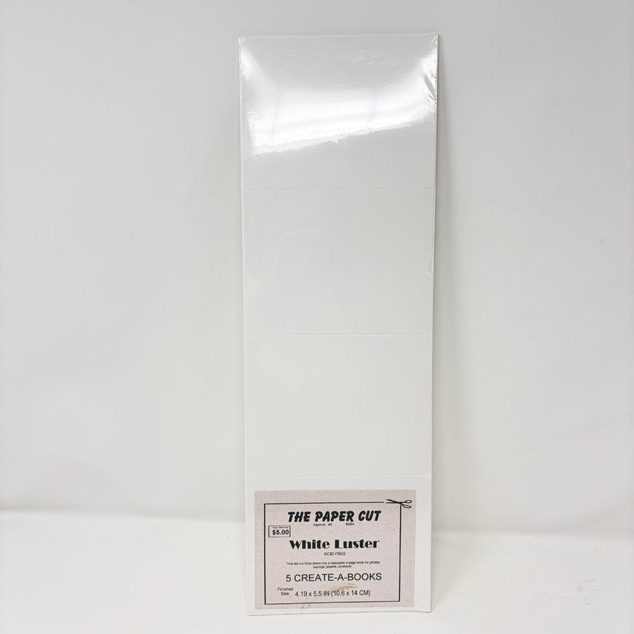 The Paper Cut White Luster 5 Create-A-Book
