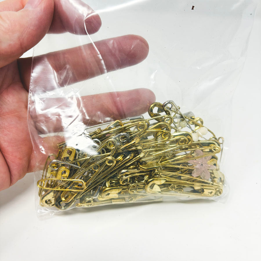 Large Gold Safety Pins