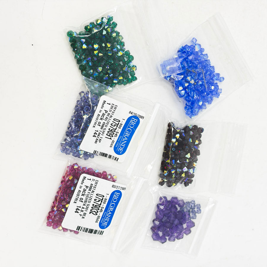 Swarovski Crystal 5301 Bicones – Mixed Colors