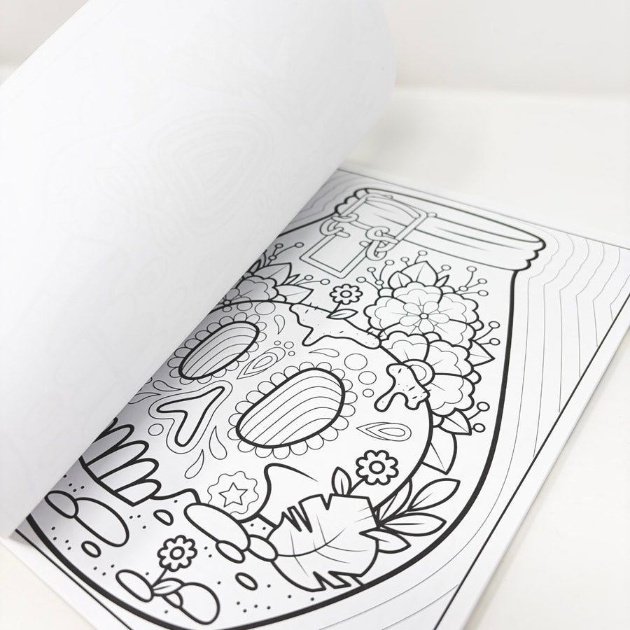 Crayola Sugar Skulls Brain Candy Coloring Book