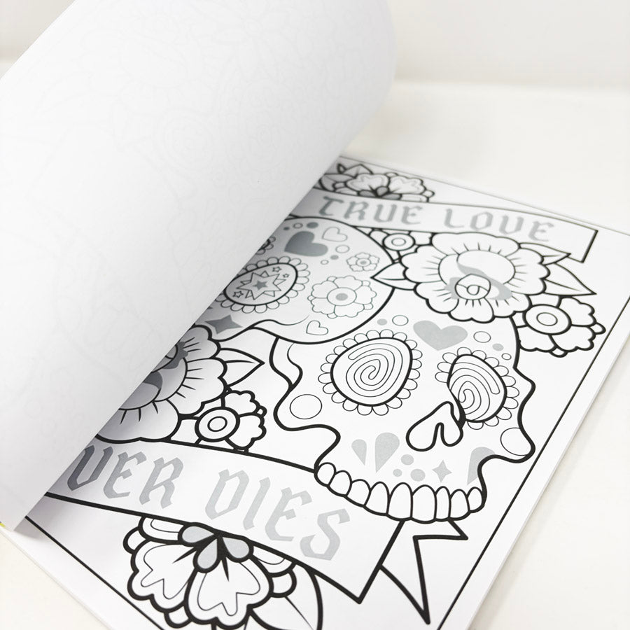 Crayola Sugar Skulls Brain Candy Coloring Book
