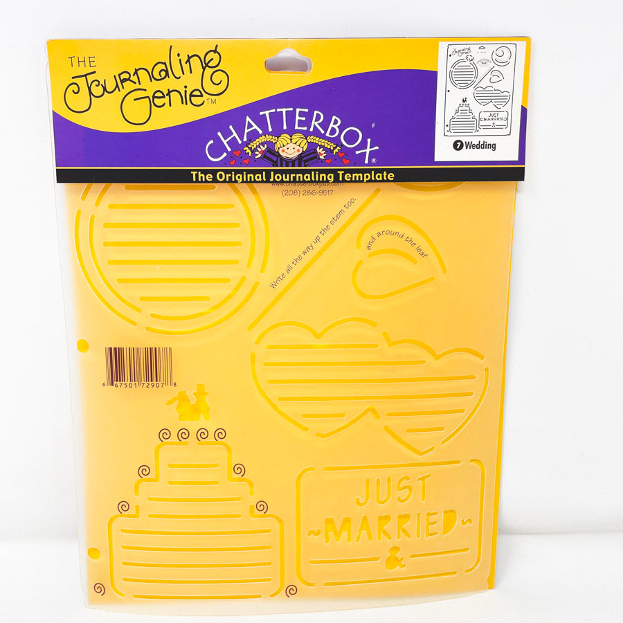 Chatterbox Journaling Genie Template - Wedding