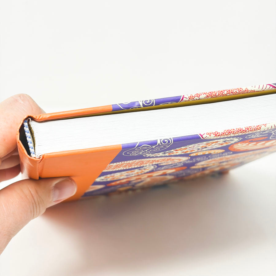 Purple and Orange Paisley Notebook