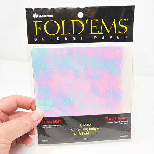 Fold'Ems Origami Paper - Aurora Marble