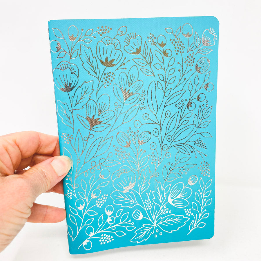 Metallic Floral Lined Journals
