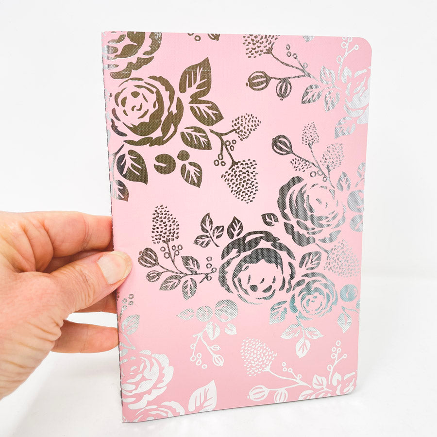 Metallic Floral Lined Journals