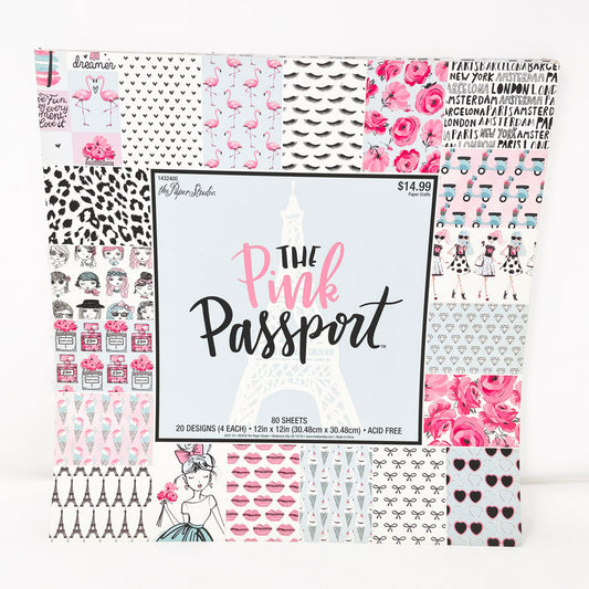The Paper Studio 12" x 12" Paper Pad - The Pink Passport