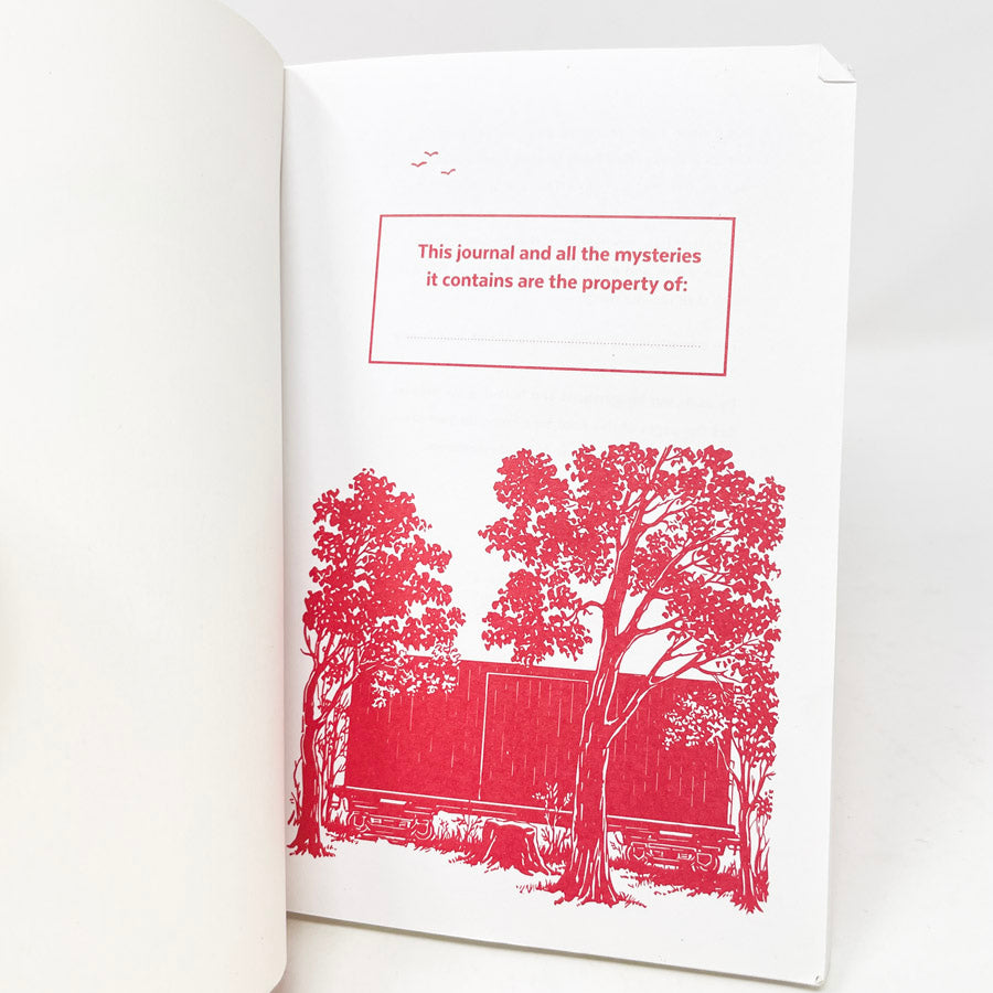 Box Car Children Red Lined Journal