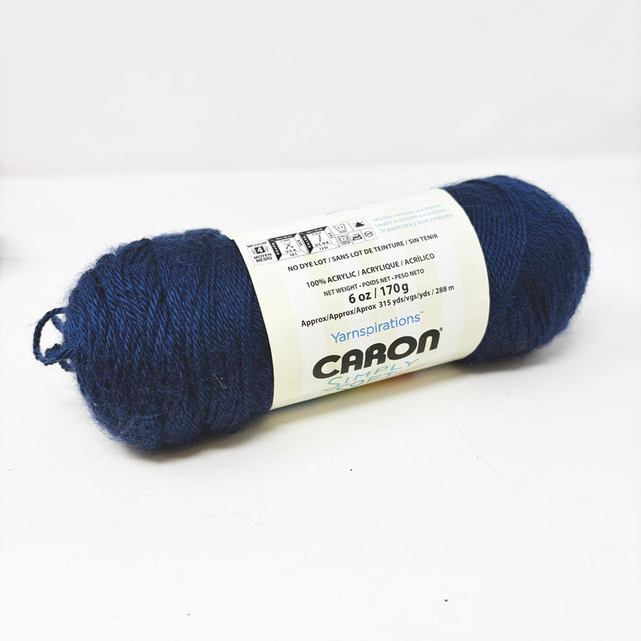 Caron Simply Soft Acrylic Yarn – Dark Country Blue