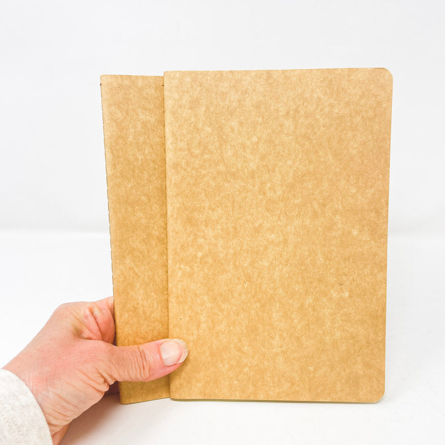 Kraft Cover Unlined Journal Set