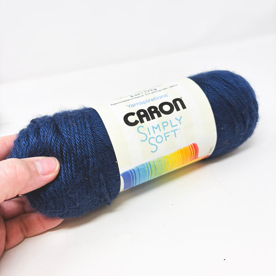 Caron Simply Soft Acrylic Yarn – Dark Country Blue