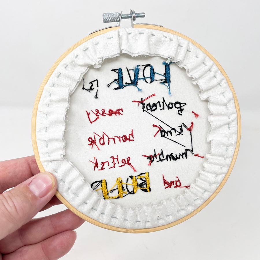 Love is... Embroidery Hoop