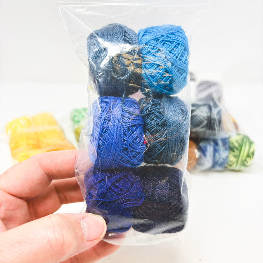 Assorted Six Packs of Pearl Cotton Embroidery Thread