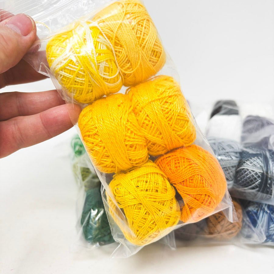 Assorted Six Packs of Pearl Cotton Embroidery Thread