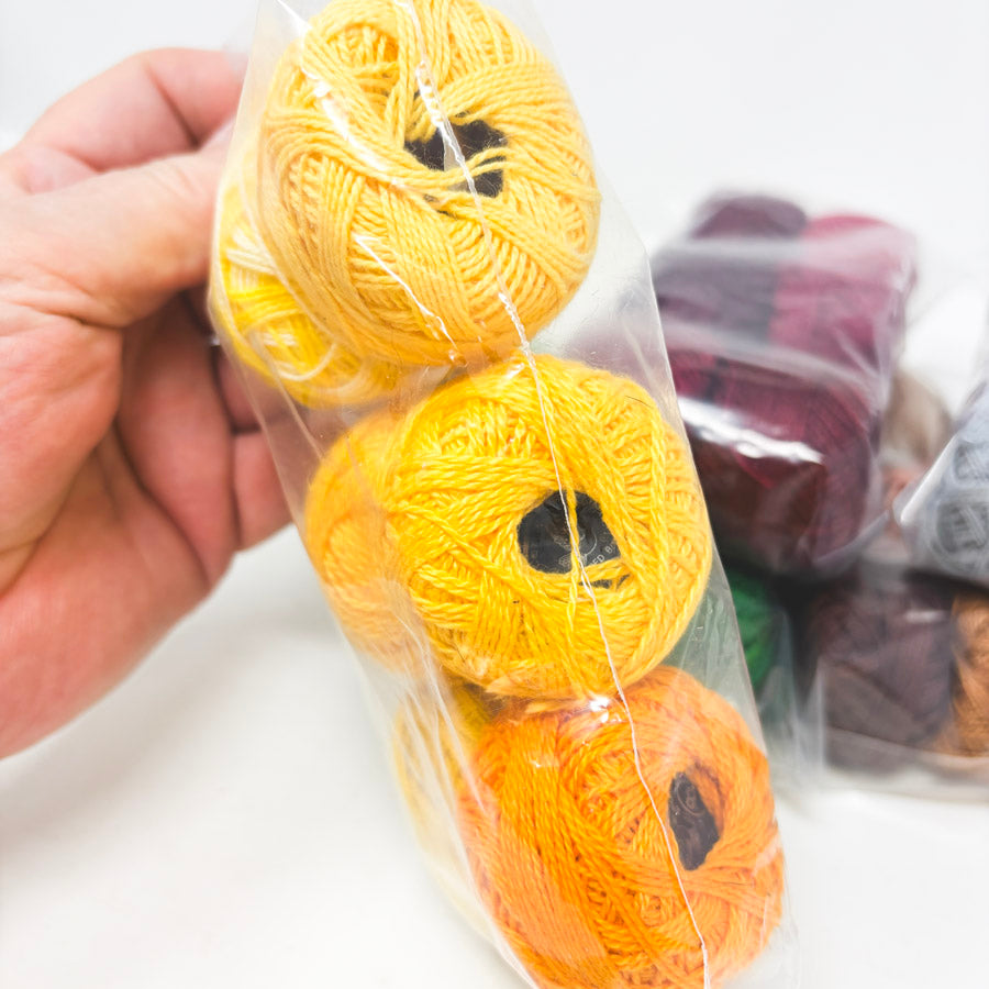 Assorted Six Packs of Pearl Cotton Embroidery Thread