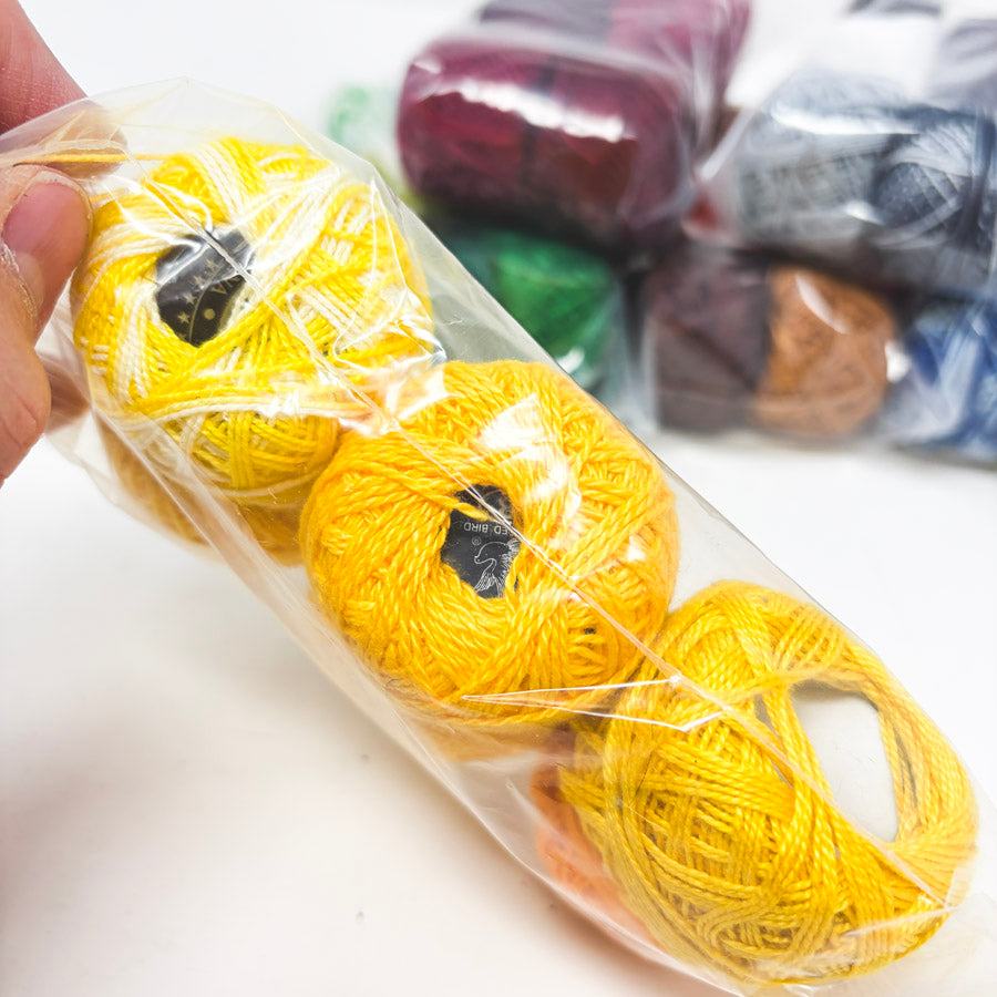 Assorted Six Packs of Pearl Cotton Embroidery Thread