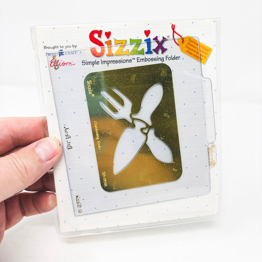 Sizzix Garden Tools Brass Embossing Folder