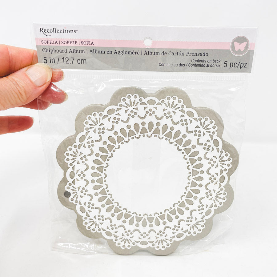 Recollections Chipboard Album Doily