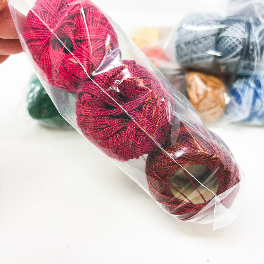 Assorted Six Packs of Pearl Cotton Embroidery Thread