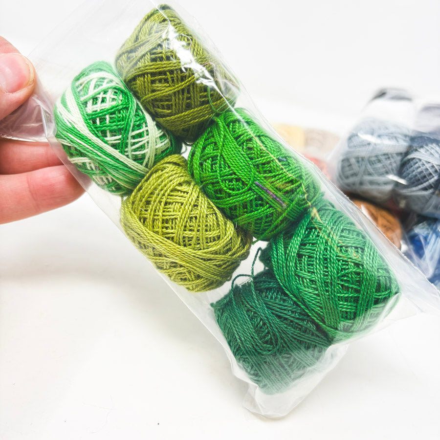 Assorted Six Packs of Pearl Cotton Embroidery Thread