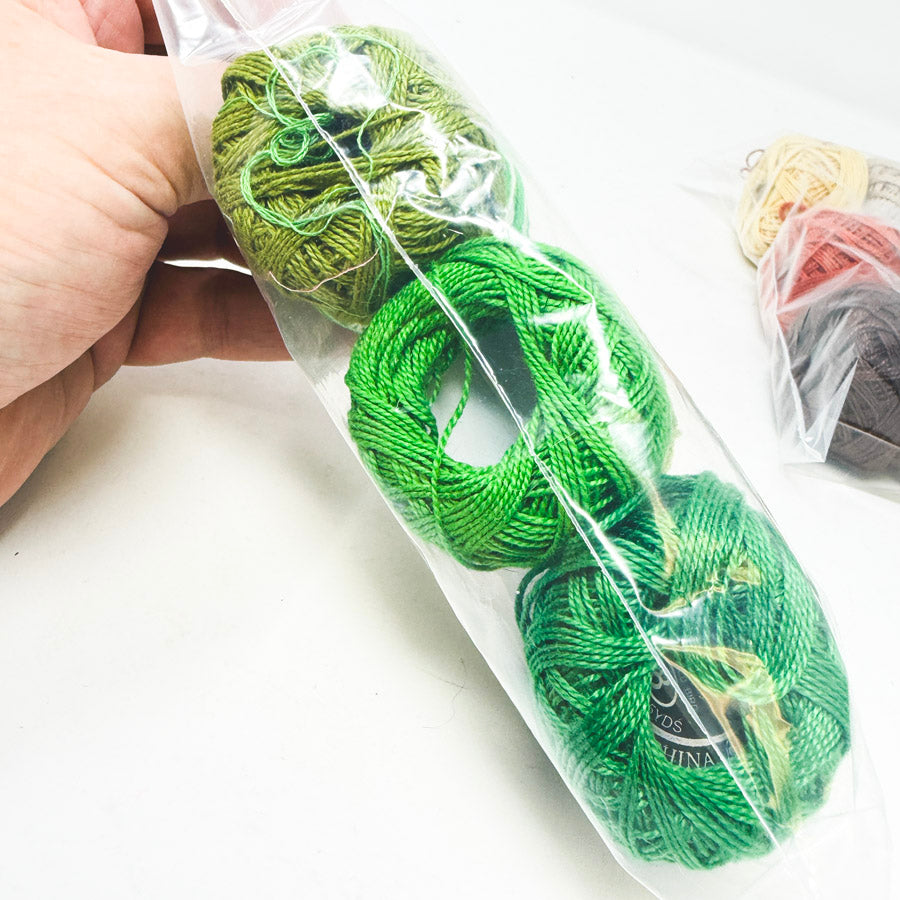 Assorted Six Packs of Pearl Cotton Embroidery Thread