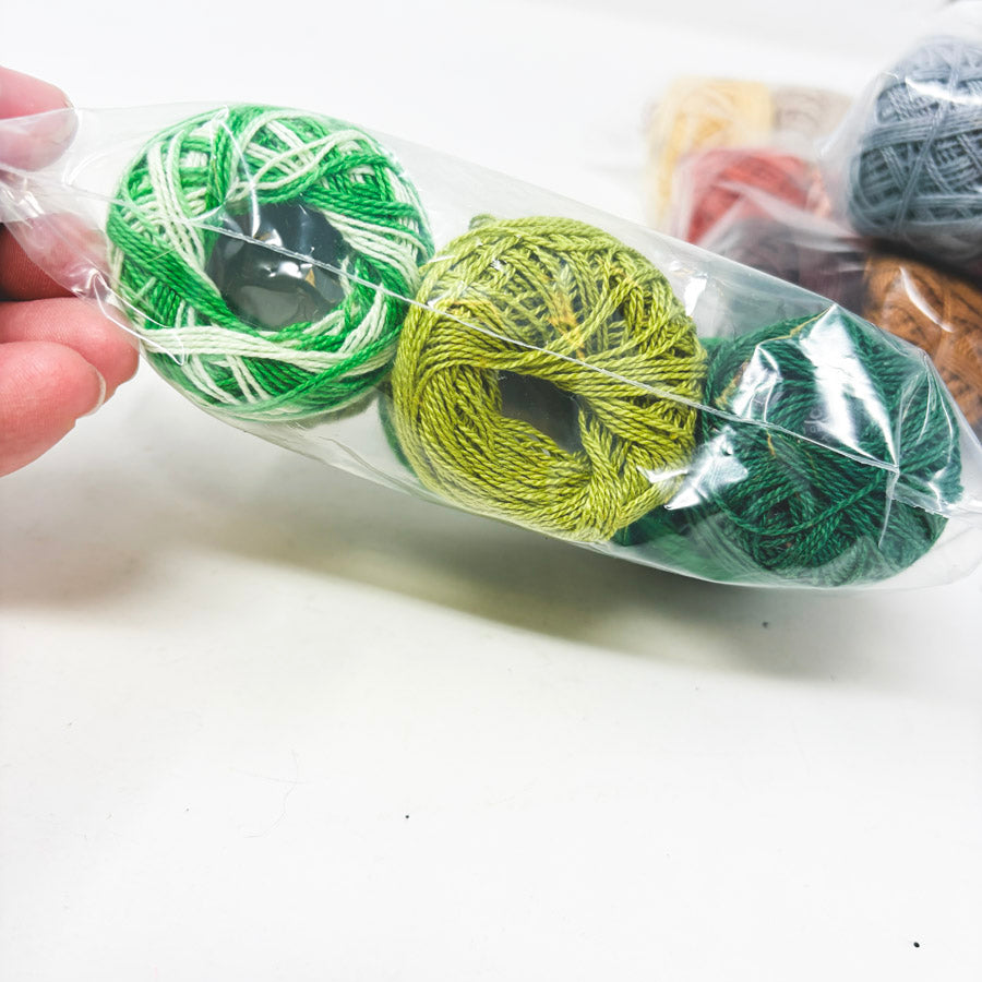 Assorted Six Packs of Pearl Cotton Embroidery Thread