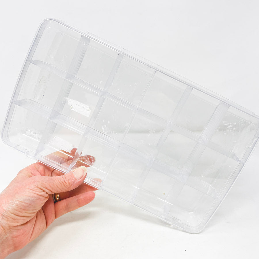 Clear 18 Compartment Box