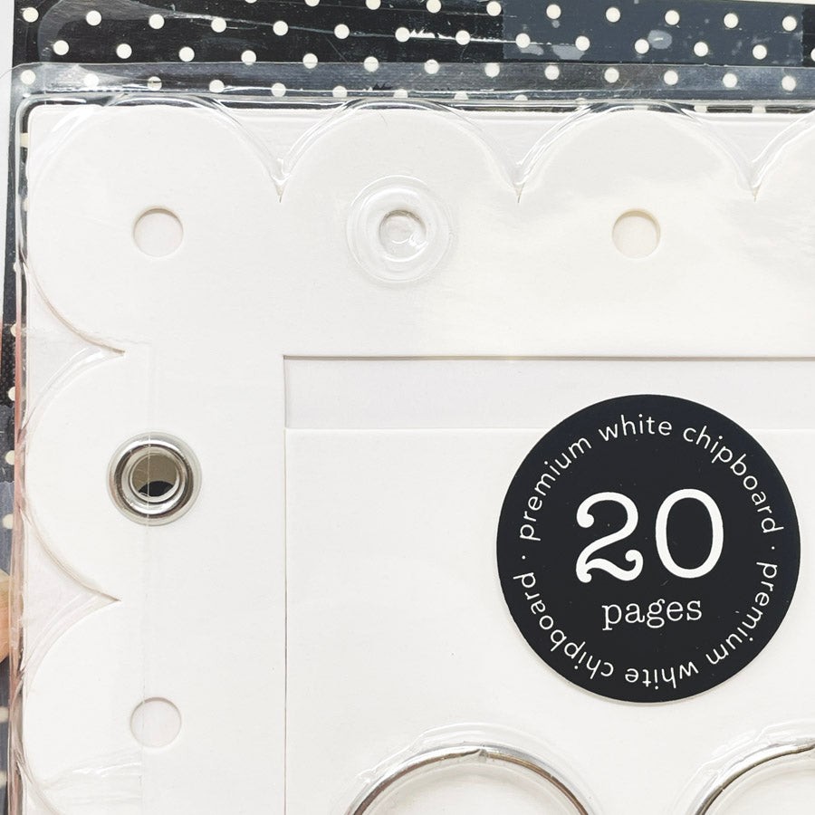 Doodlebug Inc Scalloped Eyelet Chipboard Album