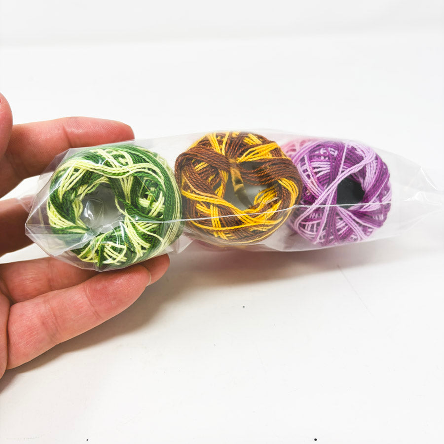 Assorted Six Packs of Pearl Cotton Embroidery Thread