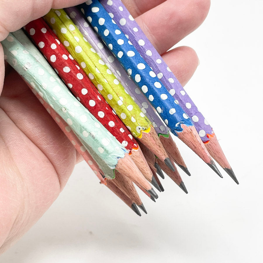 Tin of Paperchase Frilly Pencils