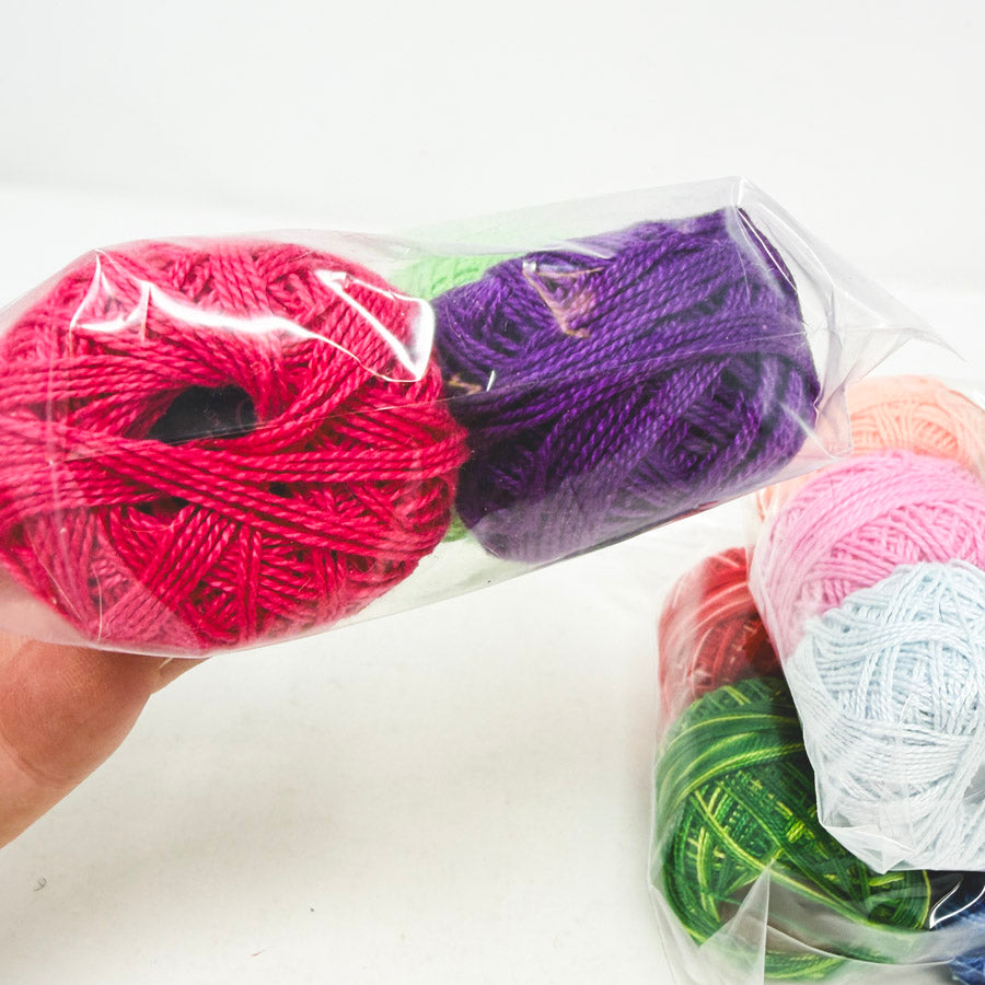 Assorted Four Packs of Pearl Cotton Embroidery Thread