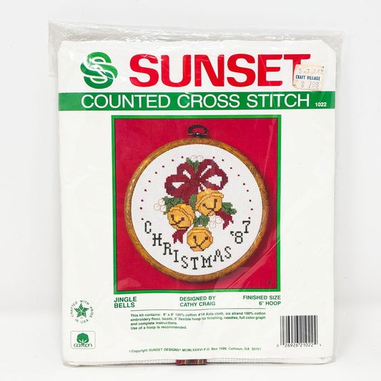 Jingle Bells #1022 – Vintage Sunset Counted Cross Stitch Kit