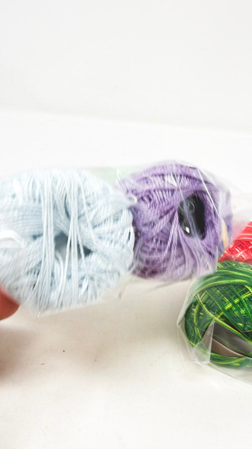 Assorted Four Packs of Pearl Cotton Embroidery Thread