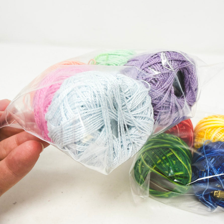 Assorted Four Packs of Pearl Cotton Embroidery Thread