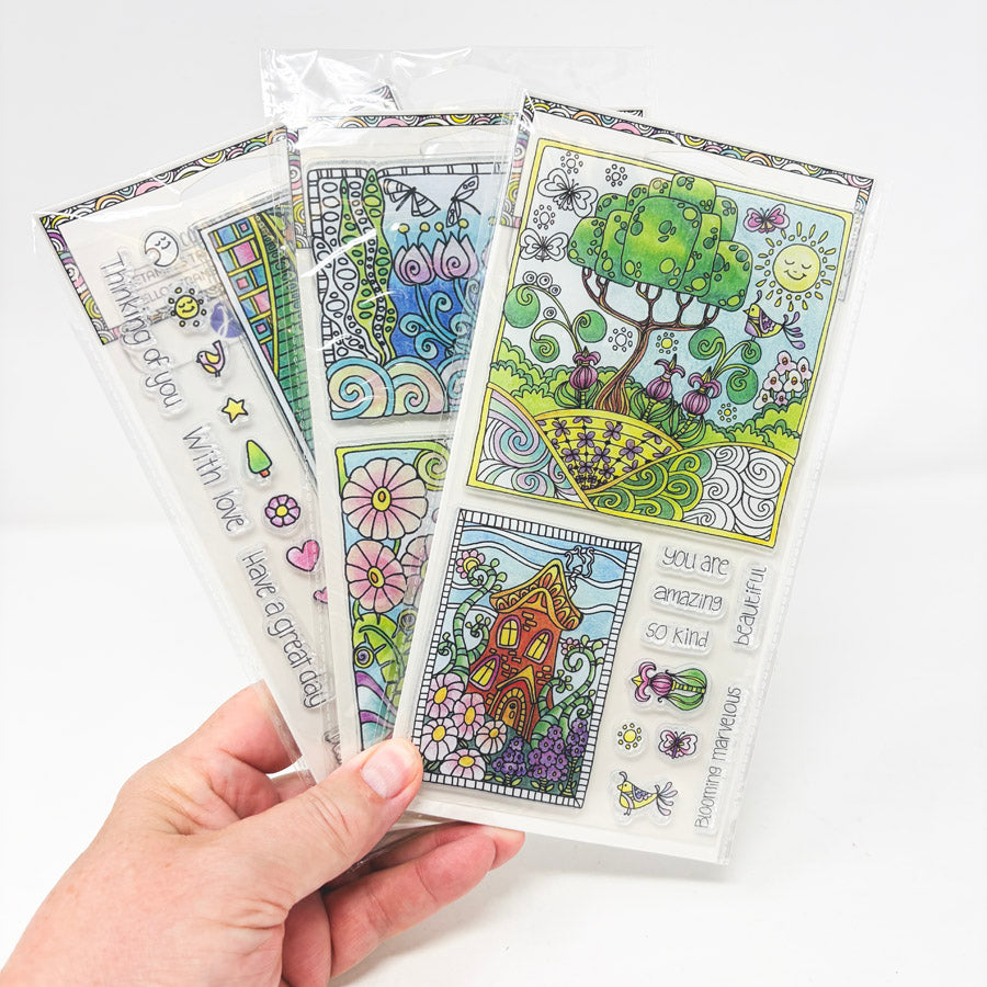 Hampton Art Angela Porter Coloring Clear Stamp Sets