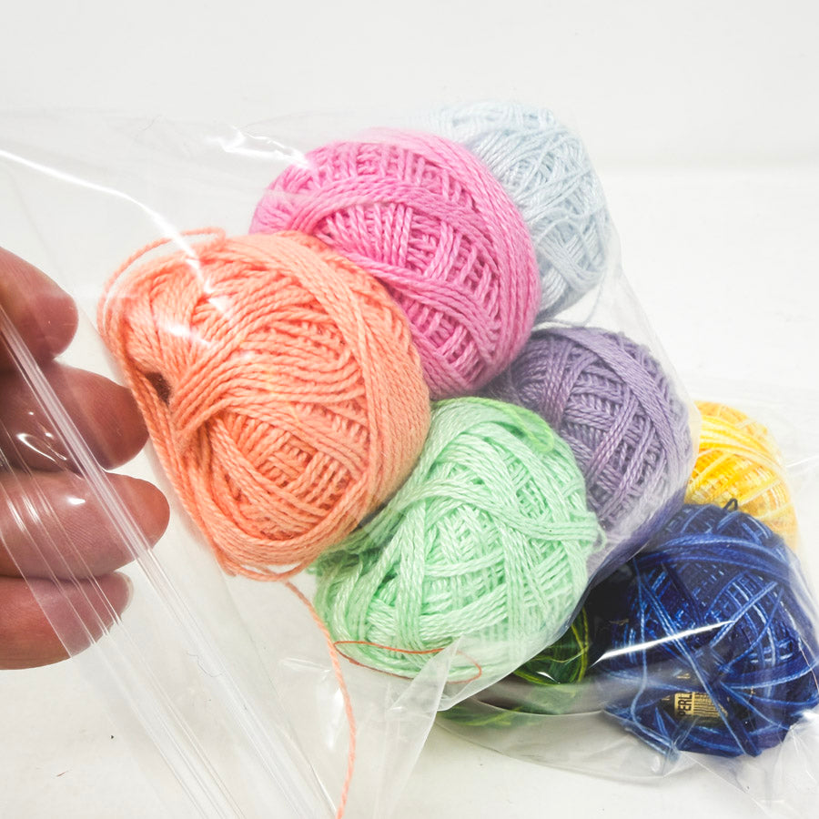 Assorted Four Packs of Pearl Cotton Embroidery Thread