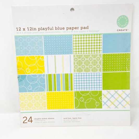 Martha Stewart - Playful Blue 12"x12" Paper
