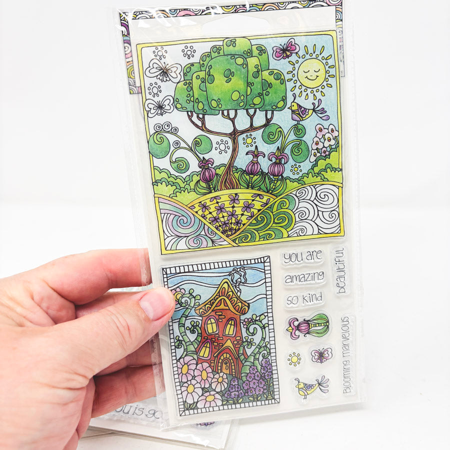 Hampton Art Angela Porter Coloring Clear Stamp Sets