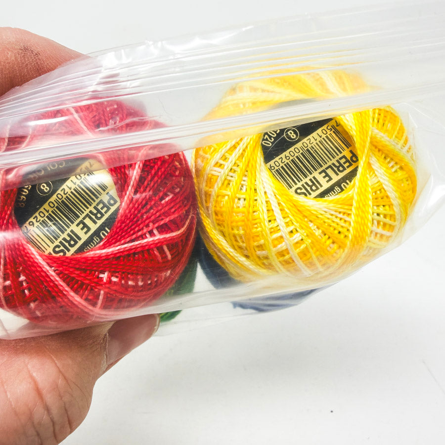 Assorted Four Packs of Pearl Cotton Embroidery Thread