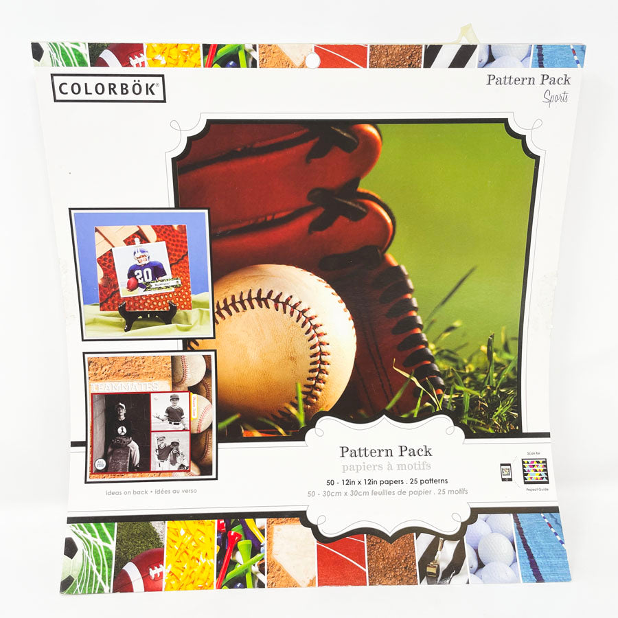 Colorbok - Sports Pattern Pack - 12"x12"