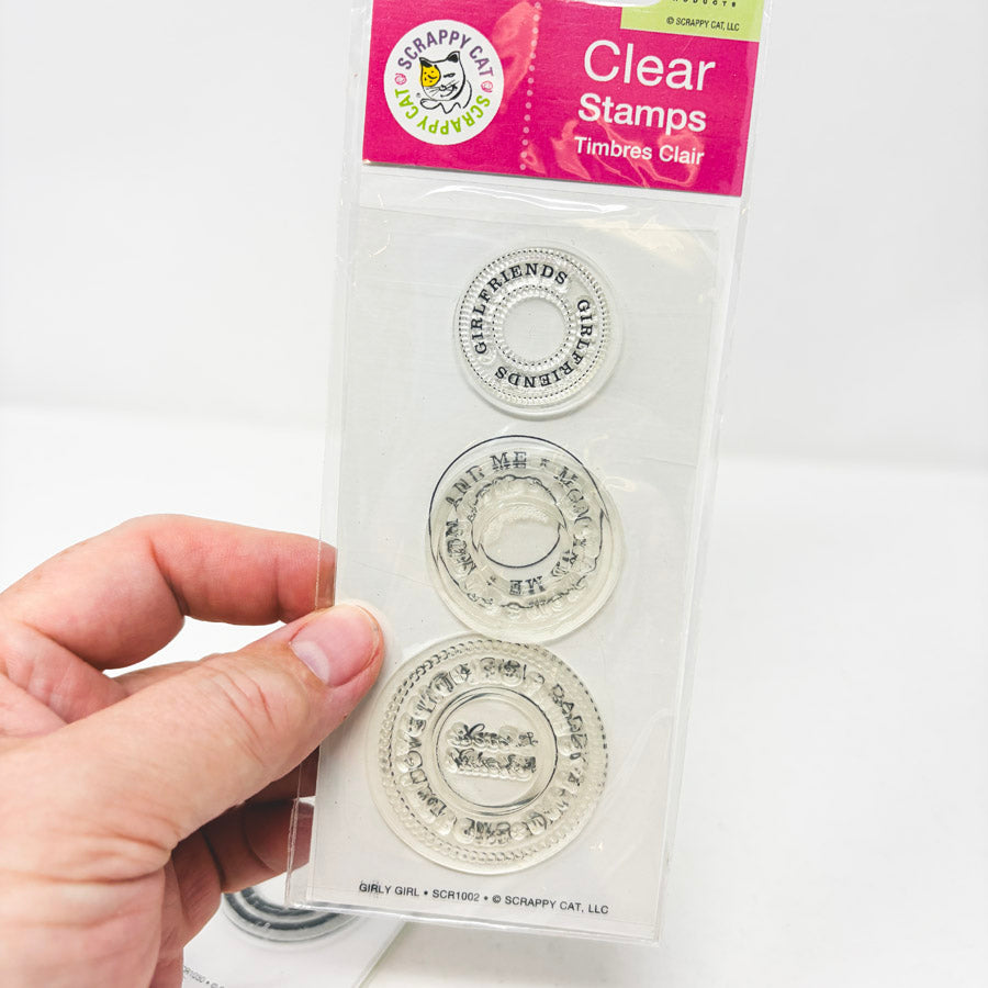 Scrappy Cat Clear Stamps