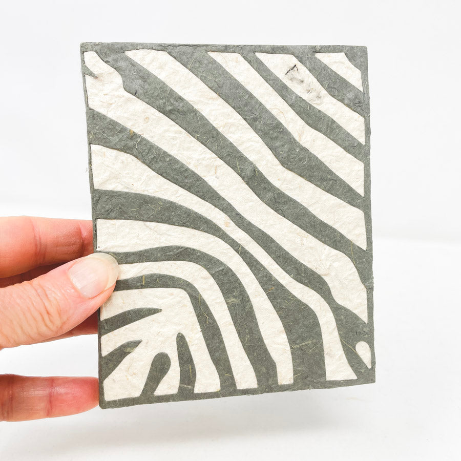 Zebra Paper Cover Unlined Journal