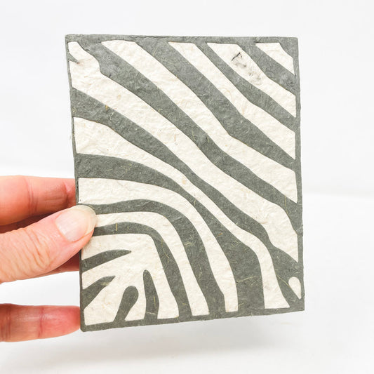 Zebra Paper Cover Unlined Journal