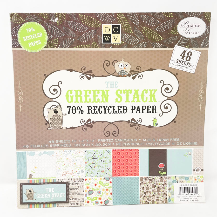 DCWV The Green Stack Paper - 12"x12"
