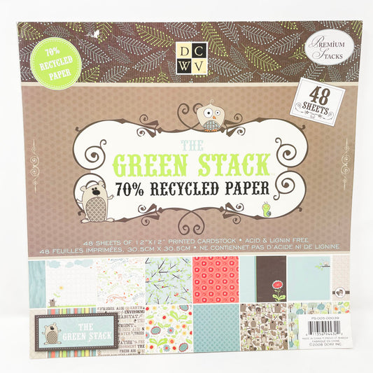 DCWV The Green Stack Paper - 12"x12"