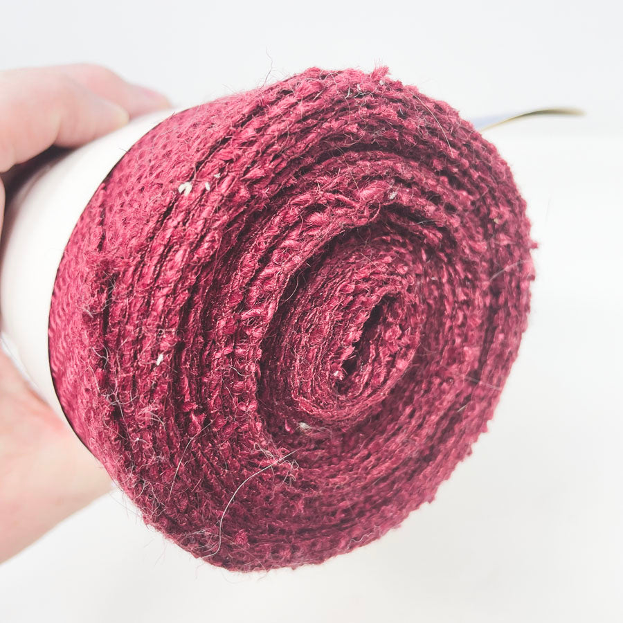 Burgundy Burlap Ribbon