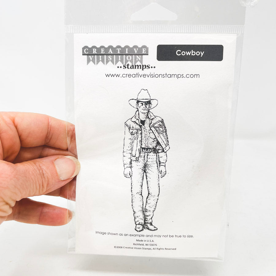 Creative Vision Cowboy Stamp